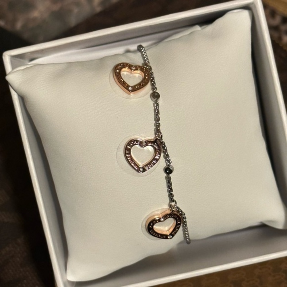 Michael Kors Two-tone Charm Bracelet - New Women | Color: Silver